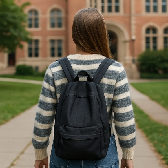 Taupe Striped Cadence Mohair Wool Cropped Cardigan Wilfred Aritzia EUC XS #1133 - Picture 2 of 9